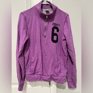 PINK Victoria's Secret Purple Zip-Up Sweatshirt